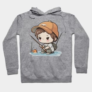 Nothing like a little fishing to bring out your inner kawaii pro Hoodie